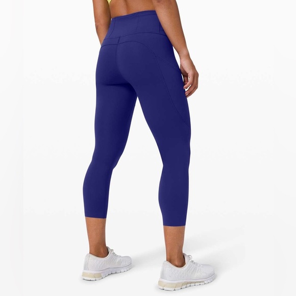 Lululemon Fast and Free High-Rise Crop II Leggings – True Navy - Picture 1 of 9